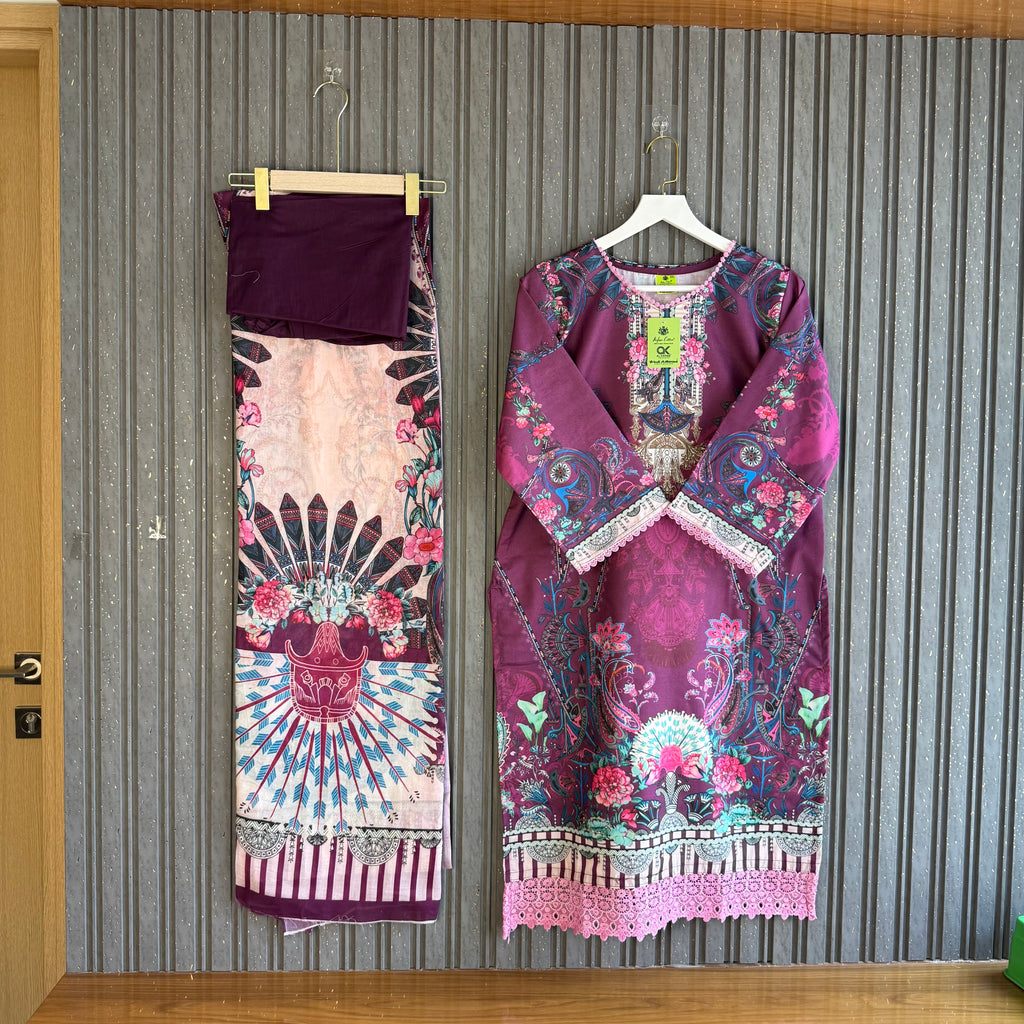 Hoorain Pakistani cotton suit
