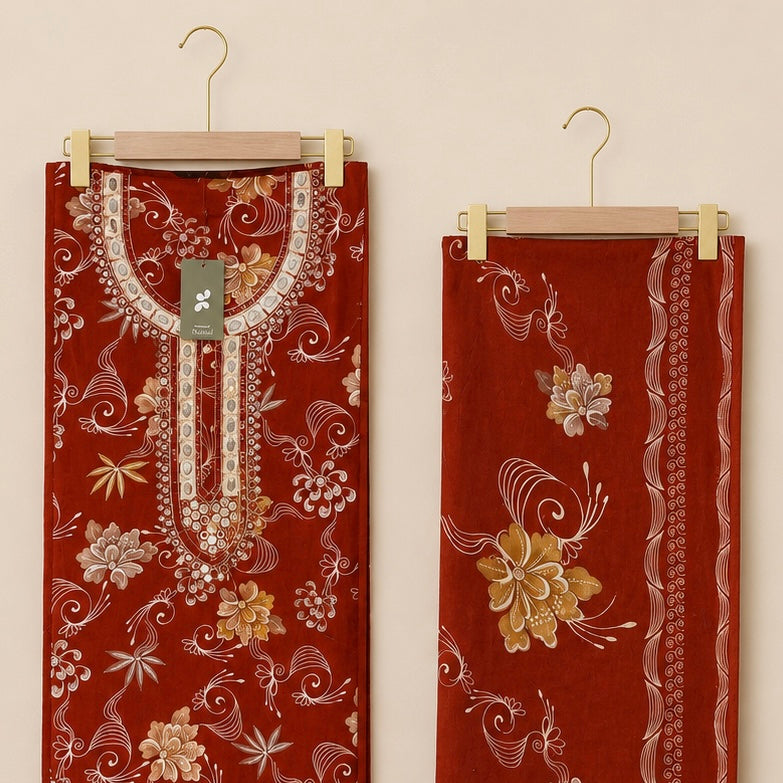 Zohaishi — Rayon Unstitched Premium Suit
