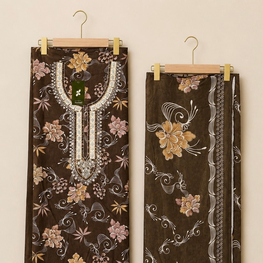 Zohaishi — Rayon Unstitched Premium Suit