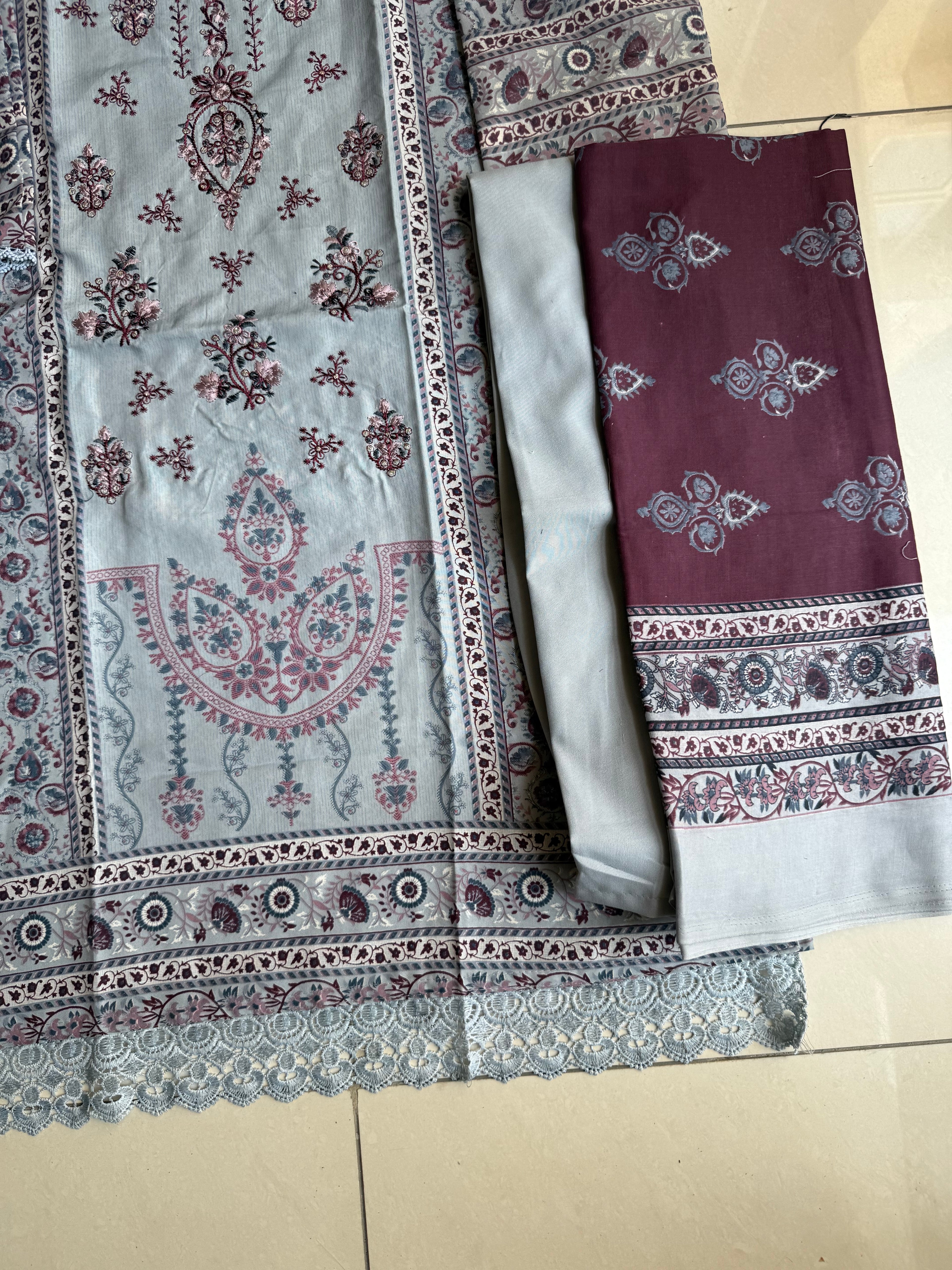 Pakistani cotton lawn suit