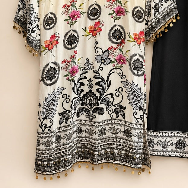 Aabroo — Printed Muslin Crepe 3-Piece Suit