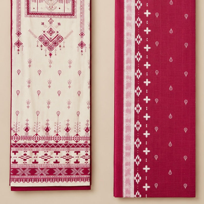 Vehrieza Pure Cotton Unstitched Suit
