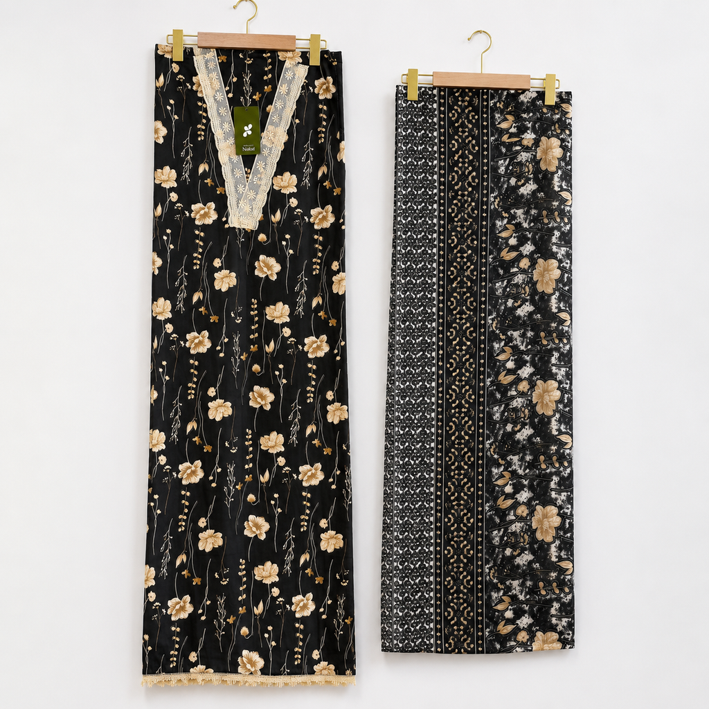 Razelyn Unstitched Cotton Suit Set