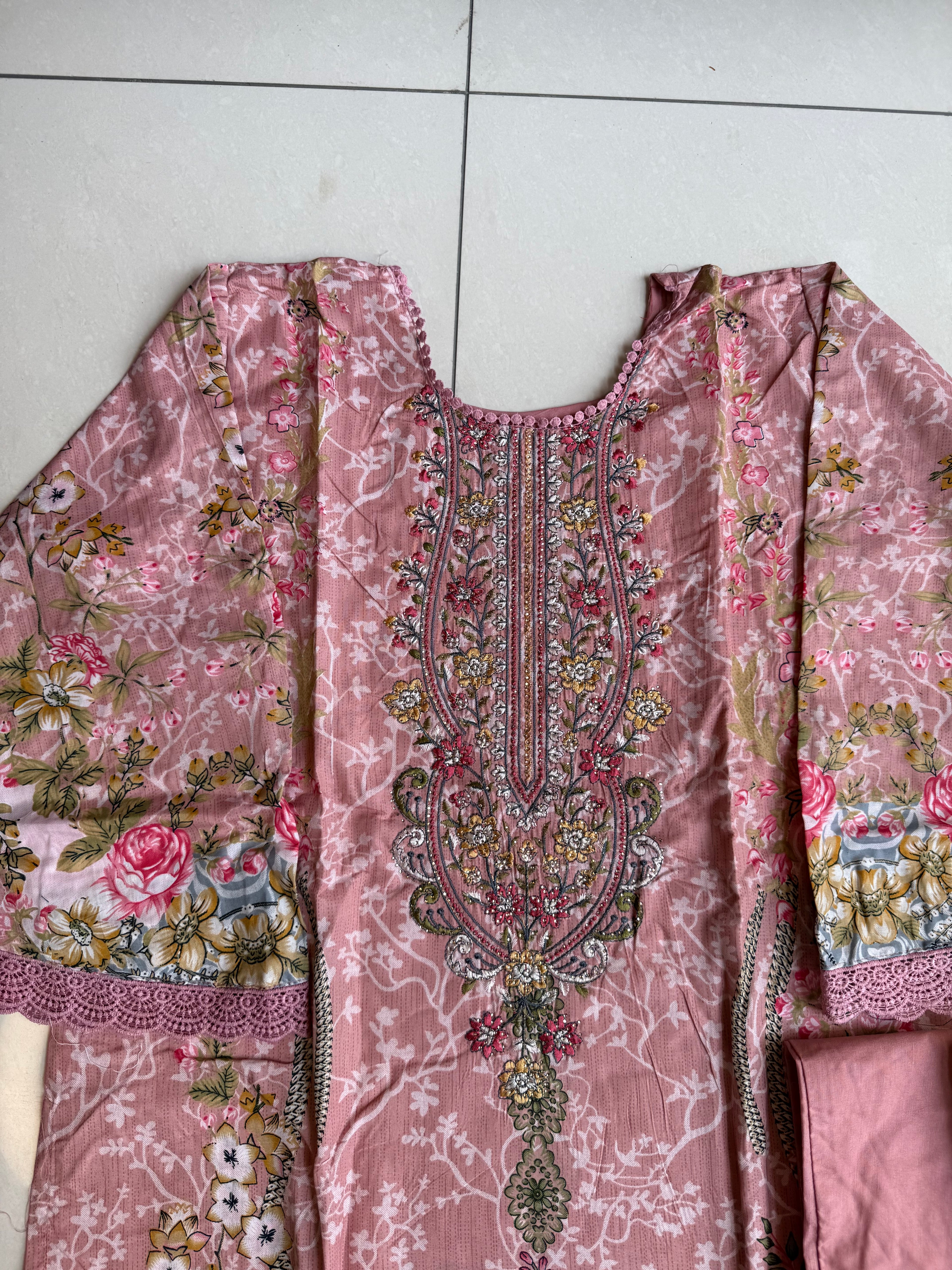 Pakistani cotton lawn suit