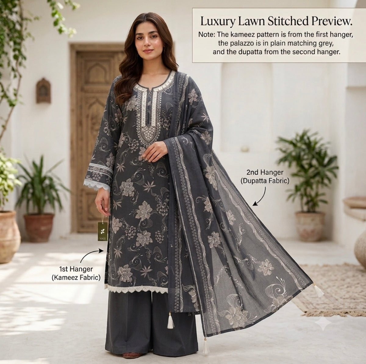 Zohaishi — Rayon Unstitched Premium Suit