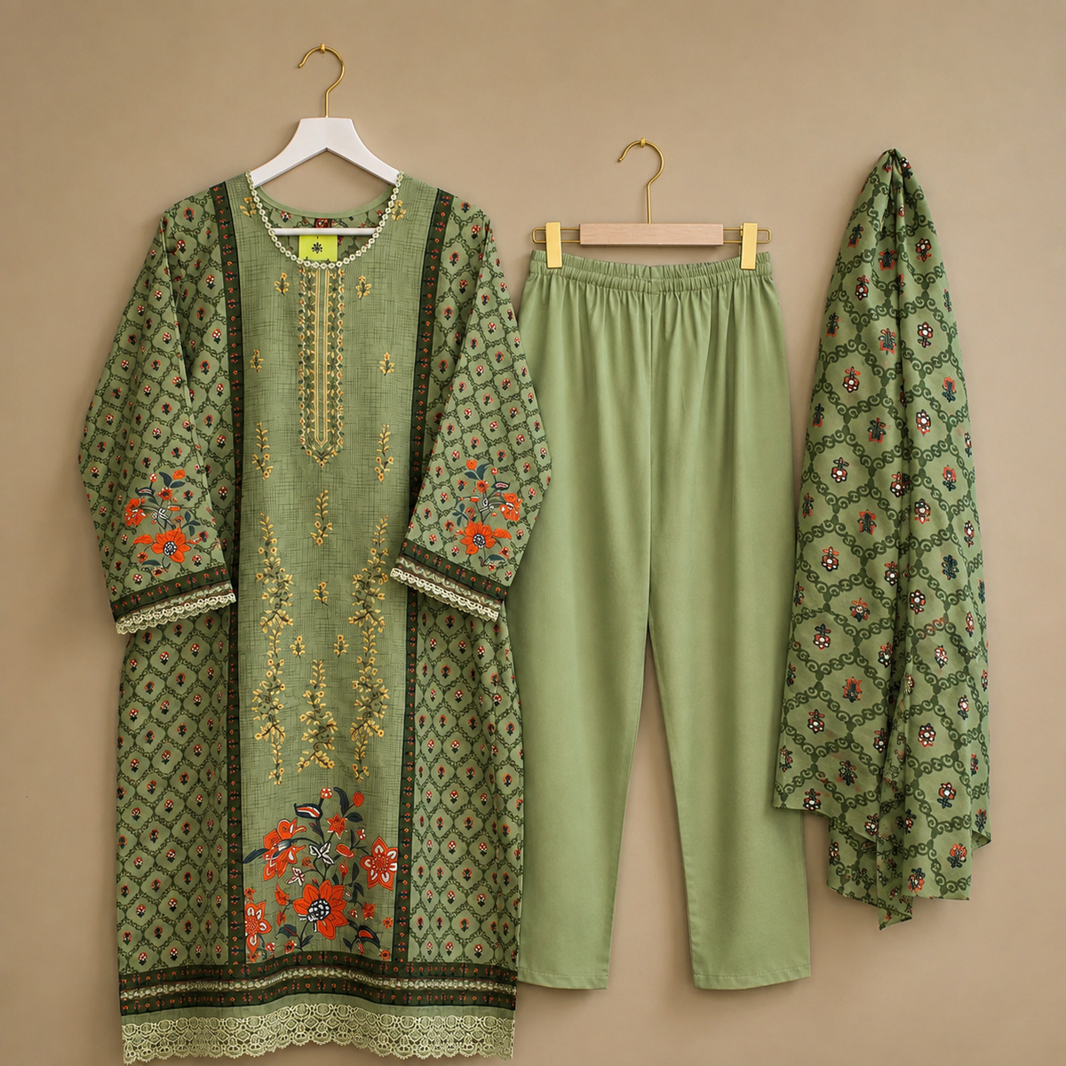 Bayat Pakistani cotton lawn suit