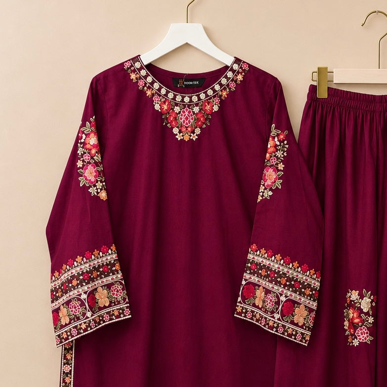 Kohinoor Floral Palazzo Pakistani suit