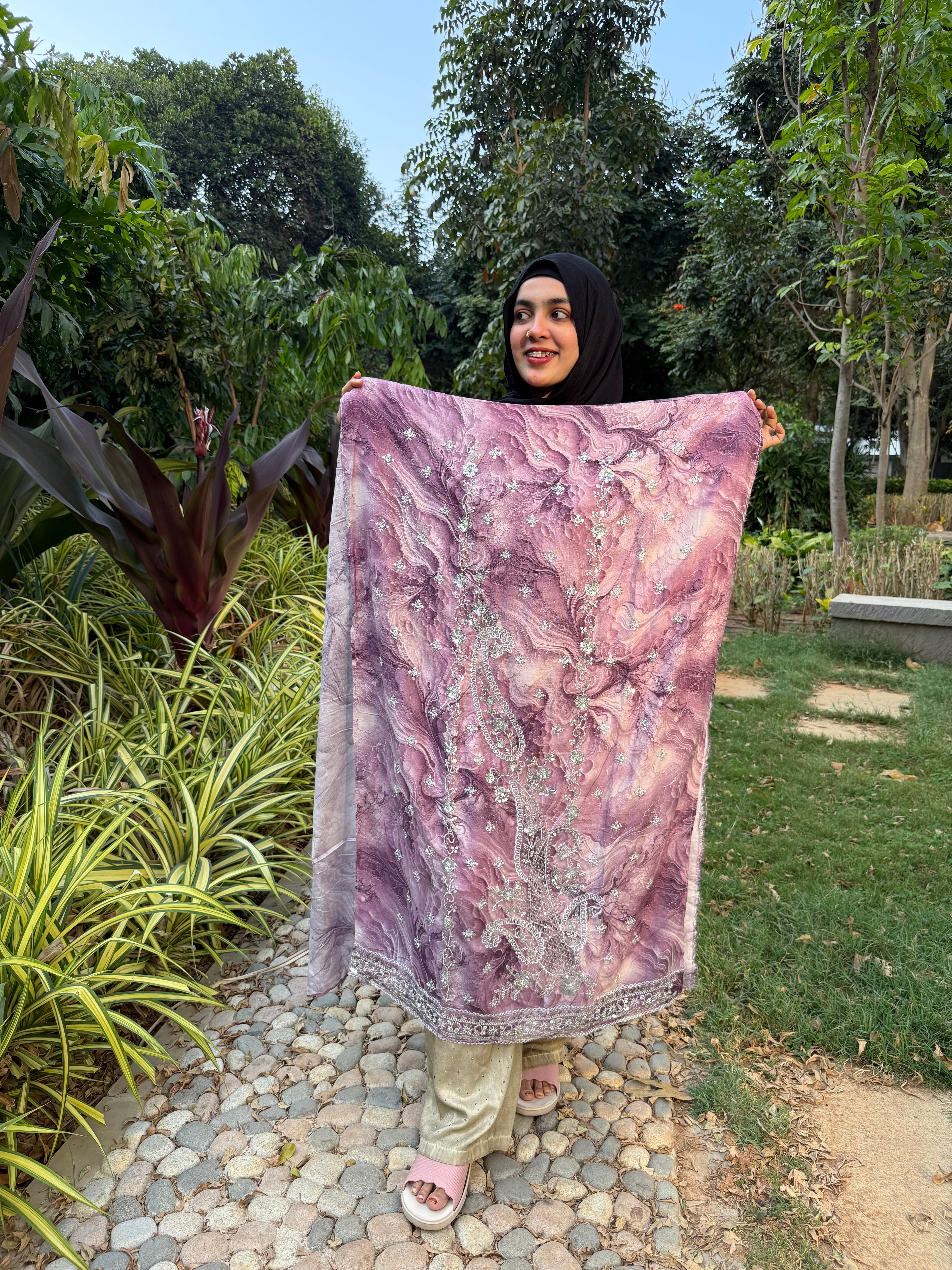 Zarvielle Marble Edit – Premium Unstitched Suit