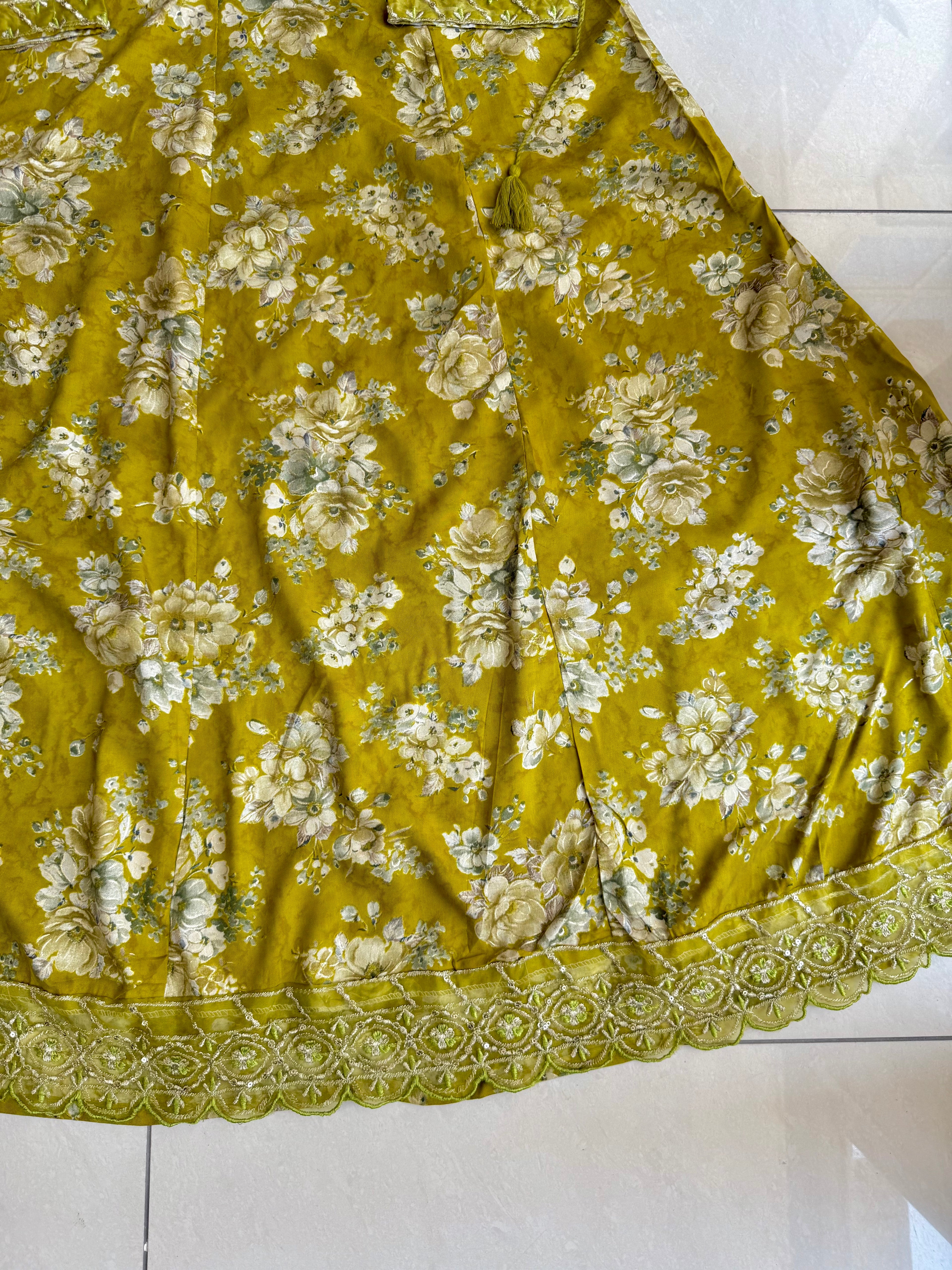 Olive Summer Cotton Maxi Dress