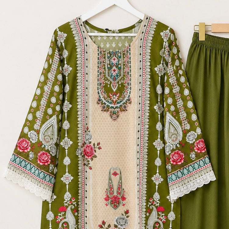 Nazneen Daily wear Pakistani palazzo set