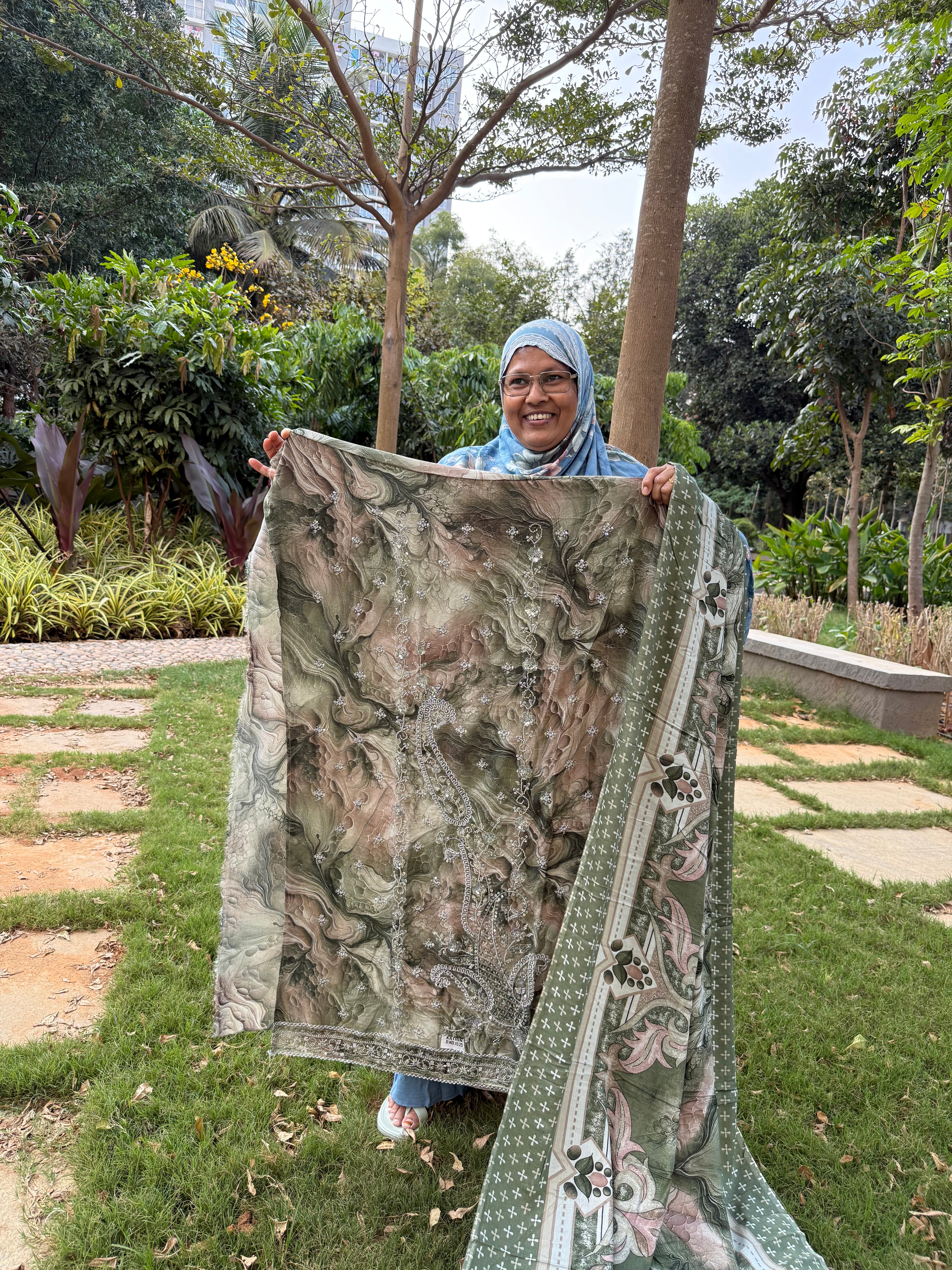 Zarvielle Marble Edit – Premium Unstitched Suit