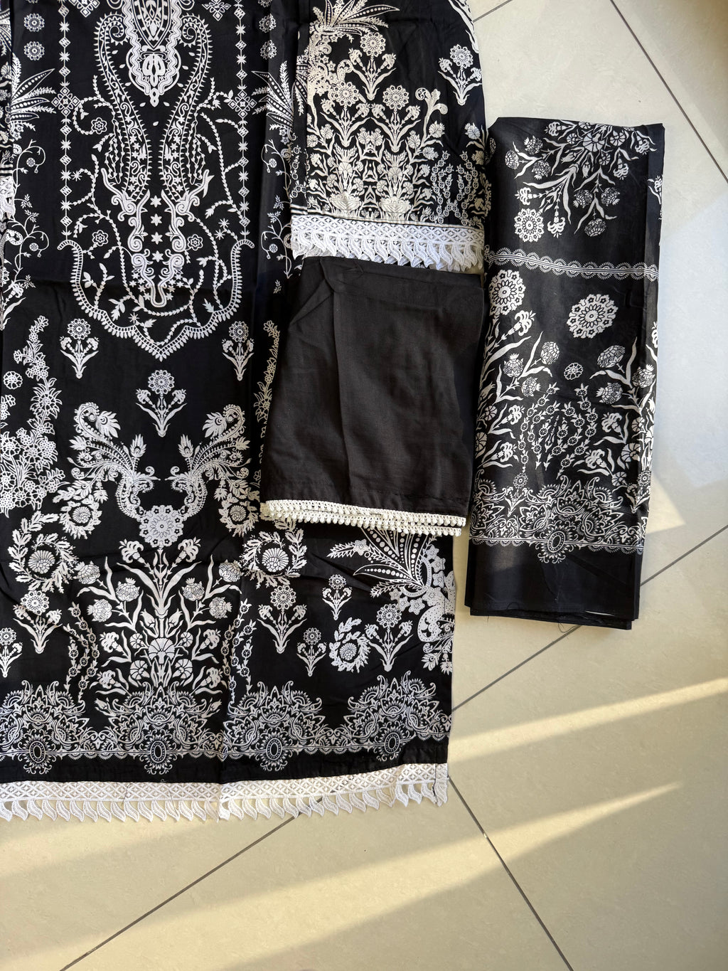 Pakistani cotton lawn suit