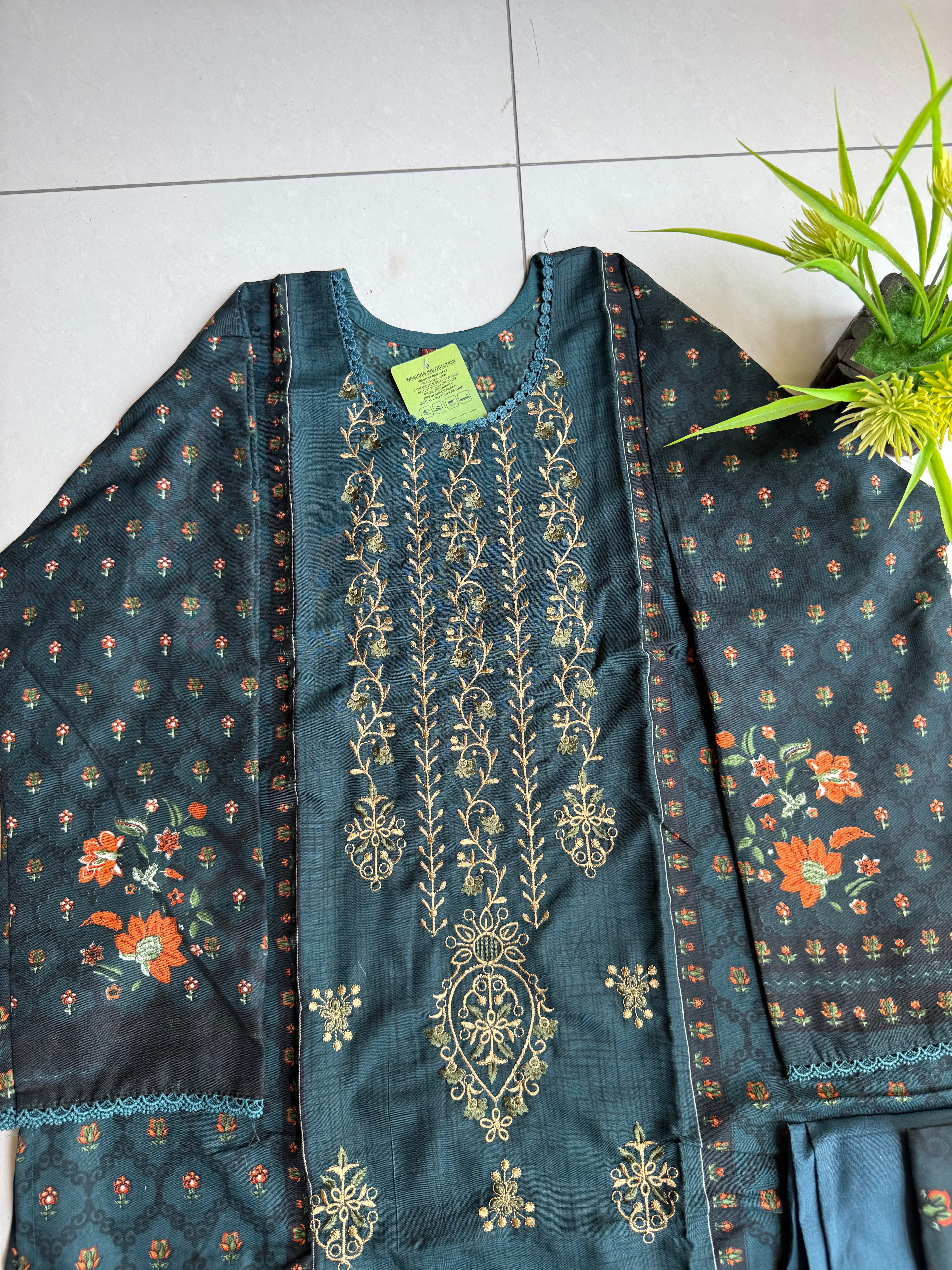 Pakistani cotton lawn suit