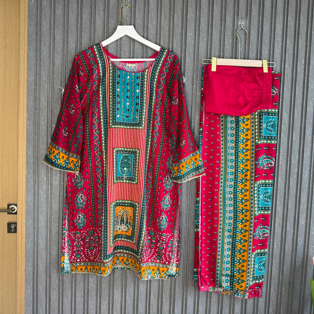 Sumbul Pakistani rayon suit