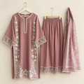 Mauve soft Rayon Burj khalifa Suit