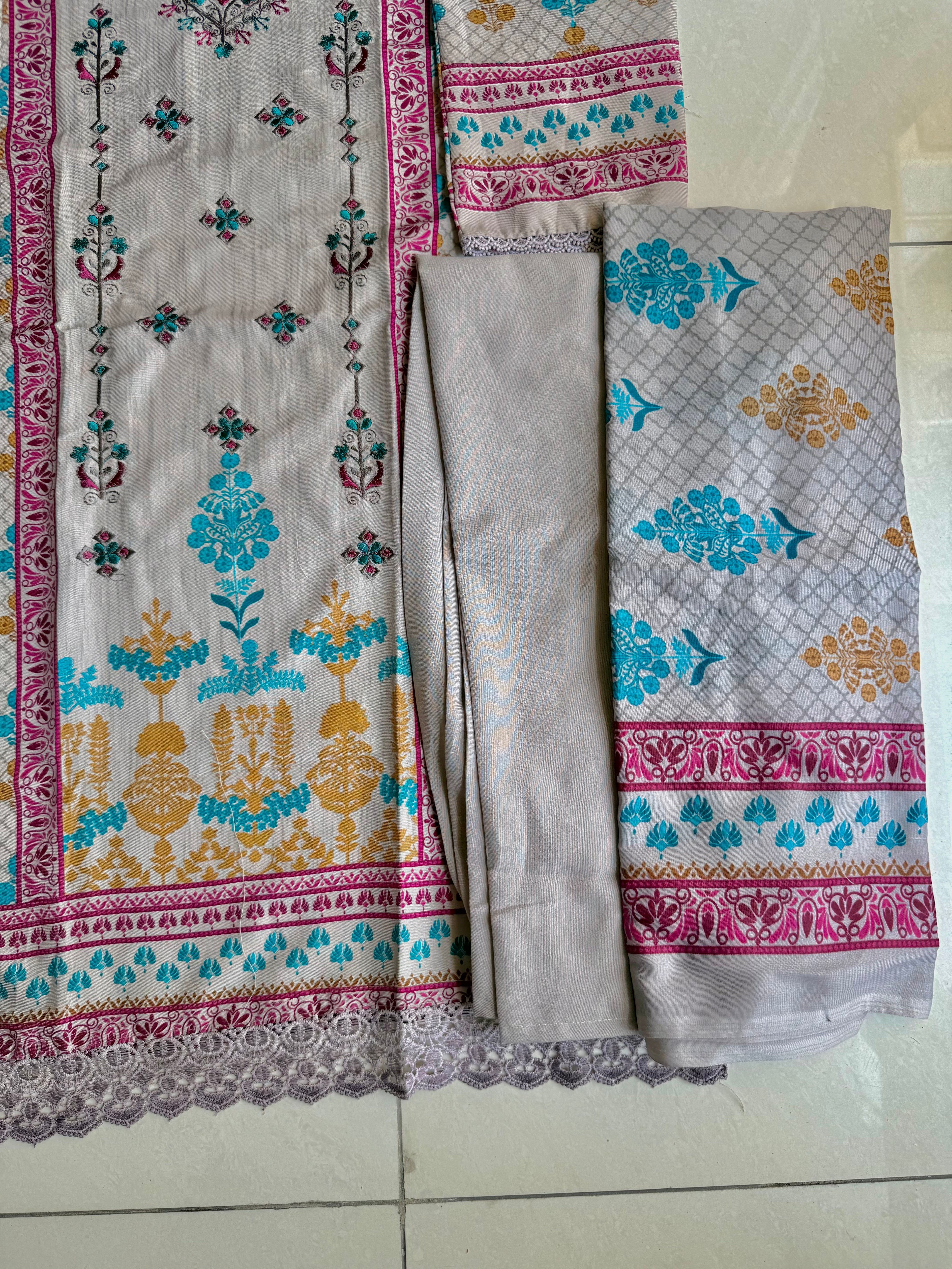 Pakistani cotton lawn suit