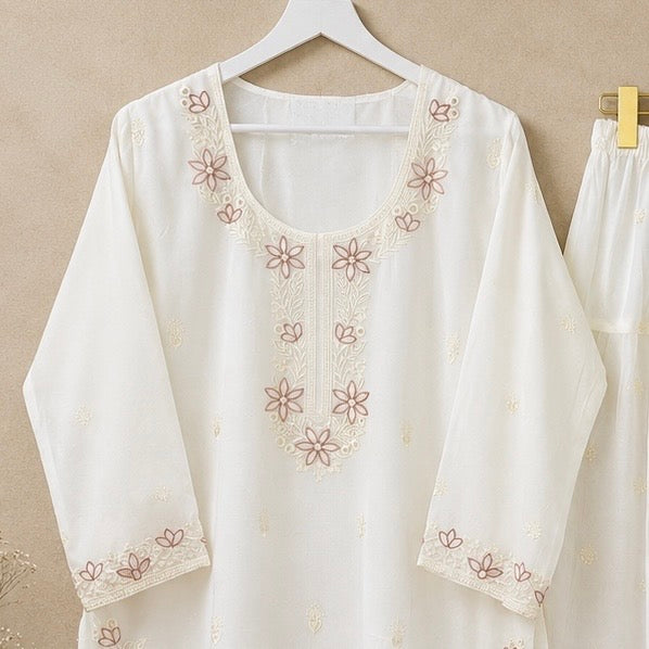 Nameera Soft Embroidered Pakistani Suit Set