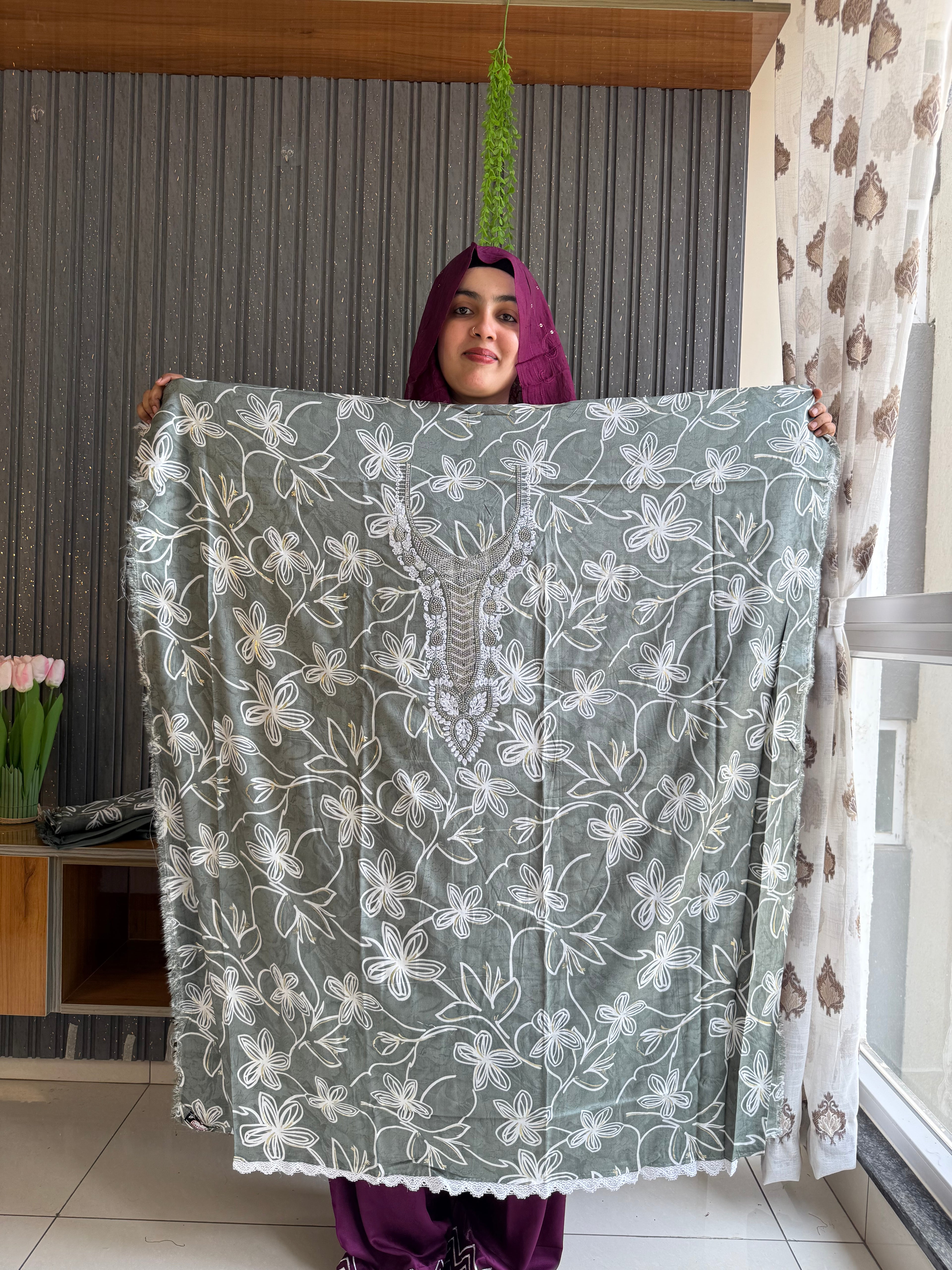 Zamrood Unstitched suit