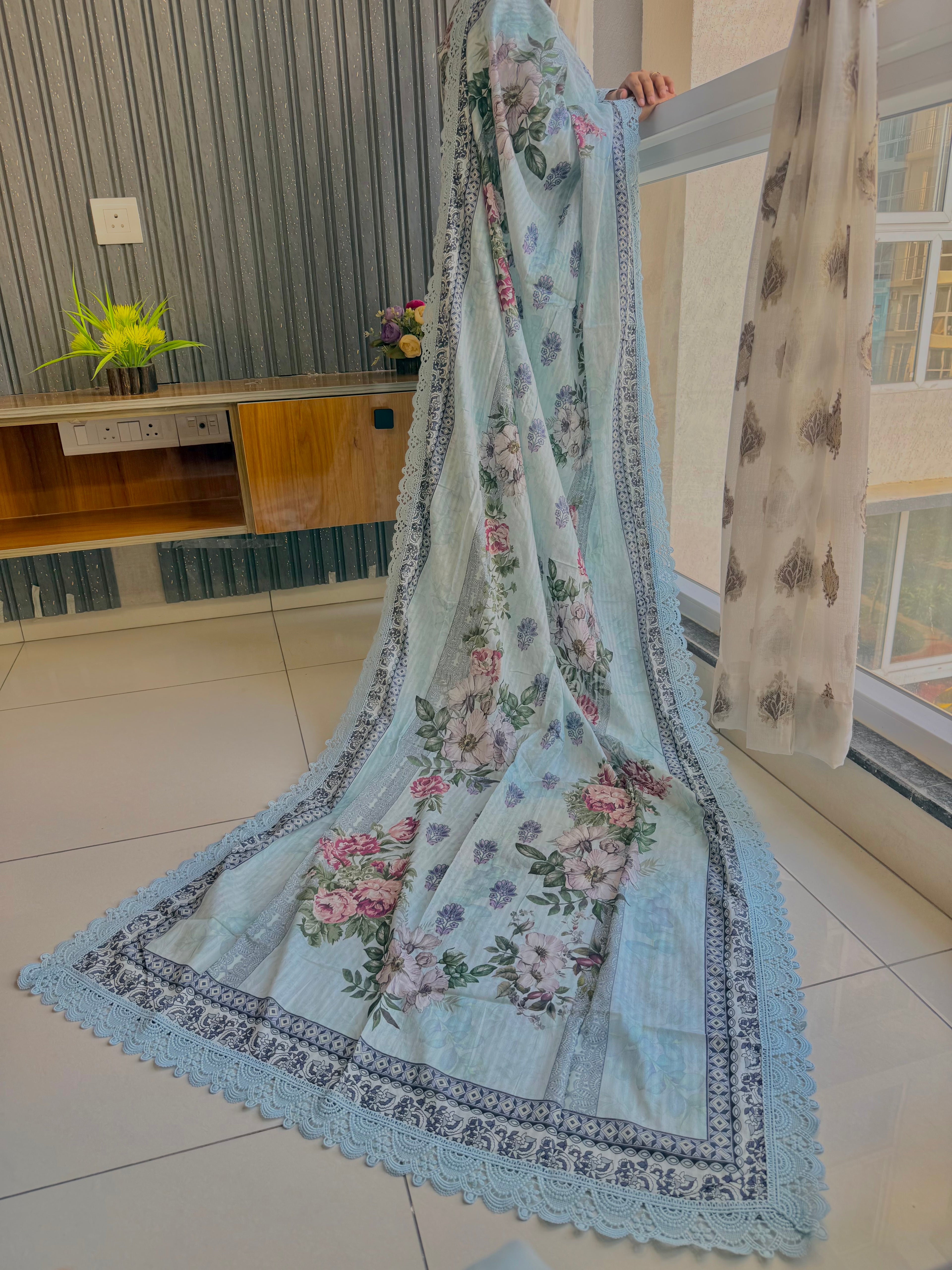Pakistani Cotton Signature sky blue