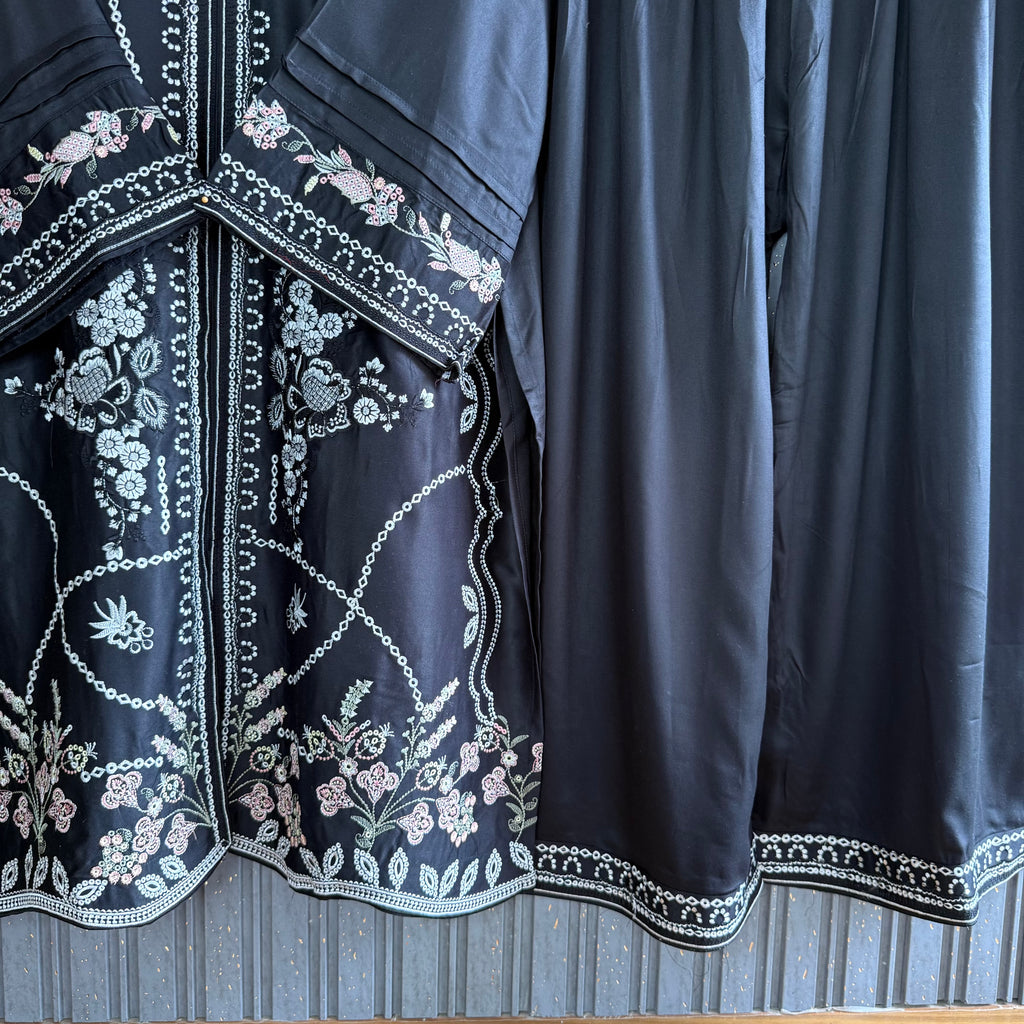 Jahanara black palazzo set