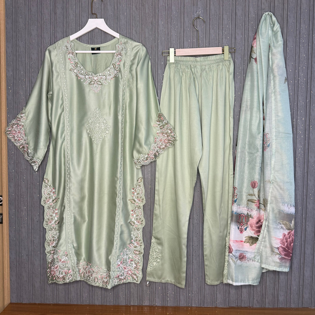 Sajjal Ali Pakistani rayon suit