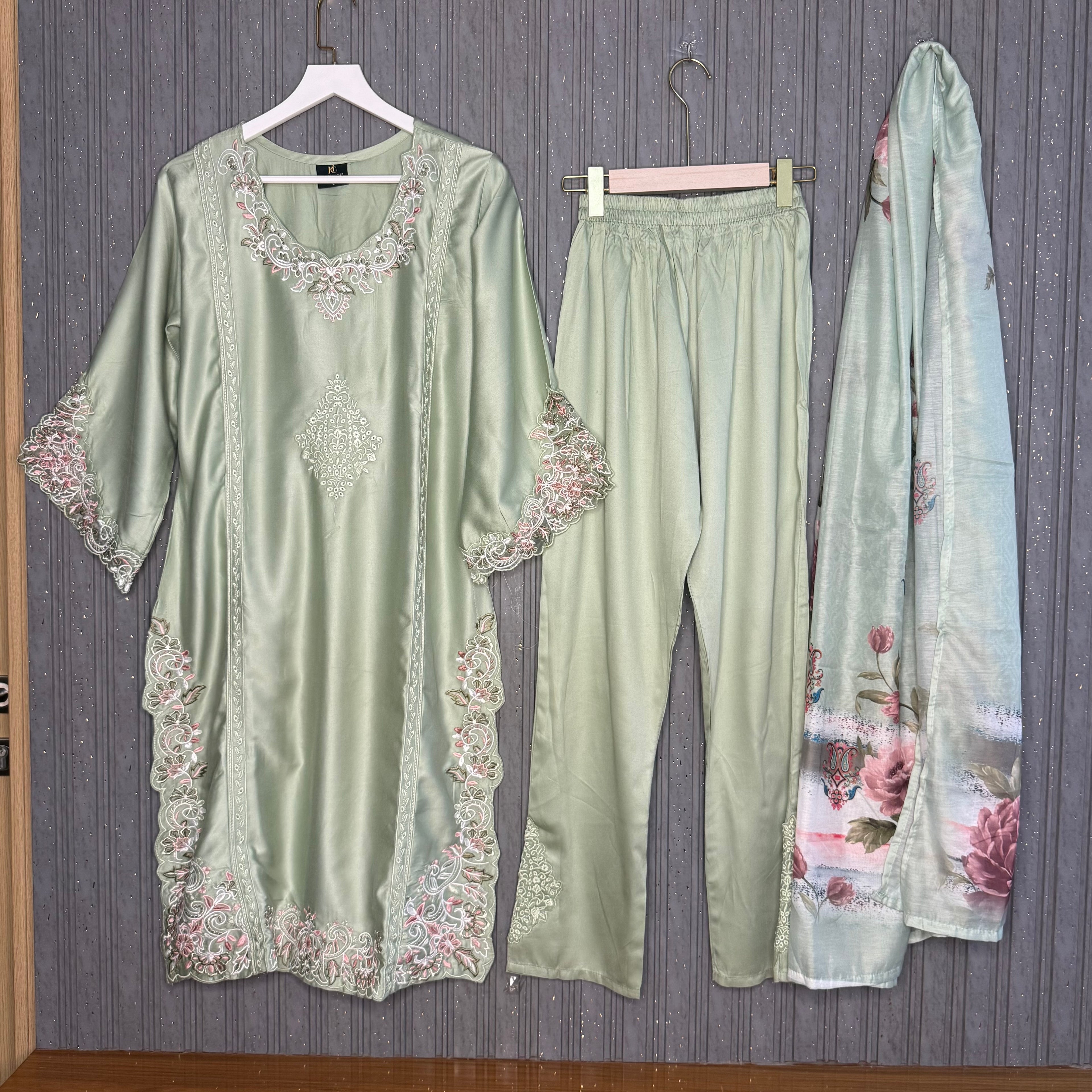 Sajjal Ali Pakistani rayon suit