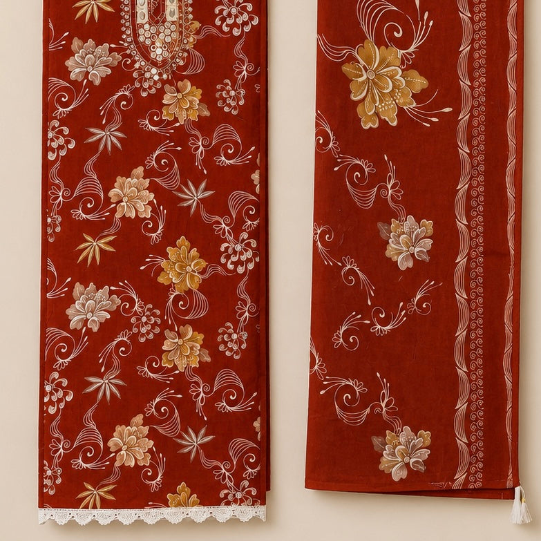 Zohaishi — Rayon Unstitched Premium Suit