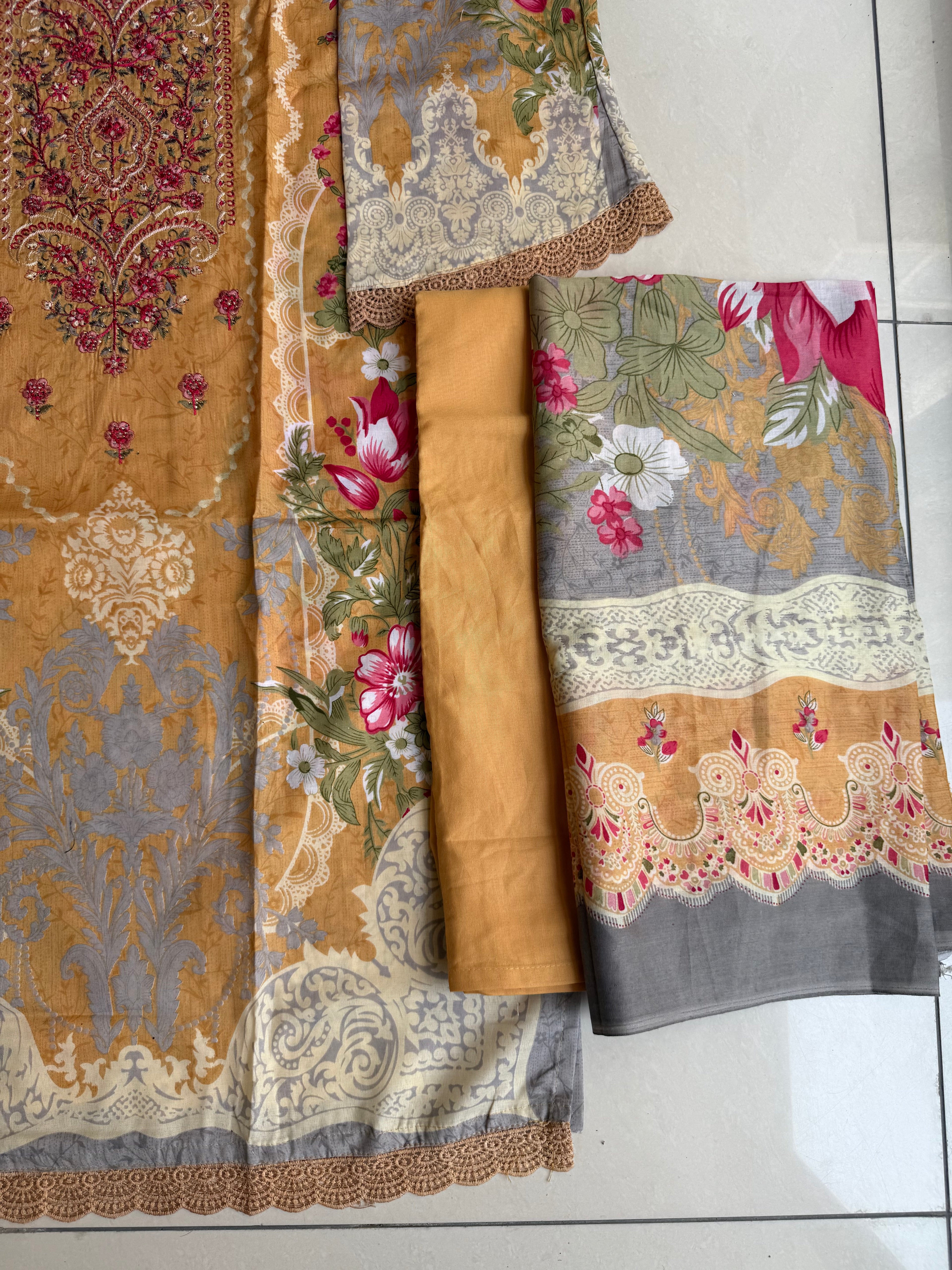 Pakistani cotton lawn suit