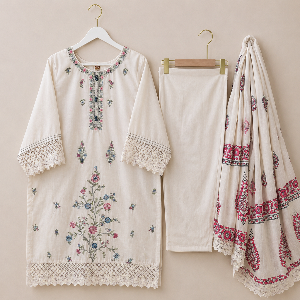 Adeeba Pakistani cotton suit