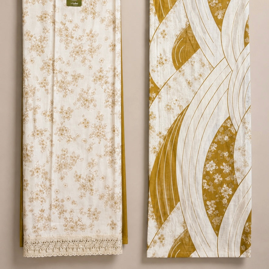 Areeba Pure Cotton Unstitched Suit