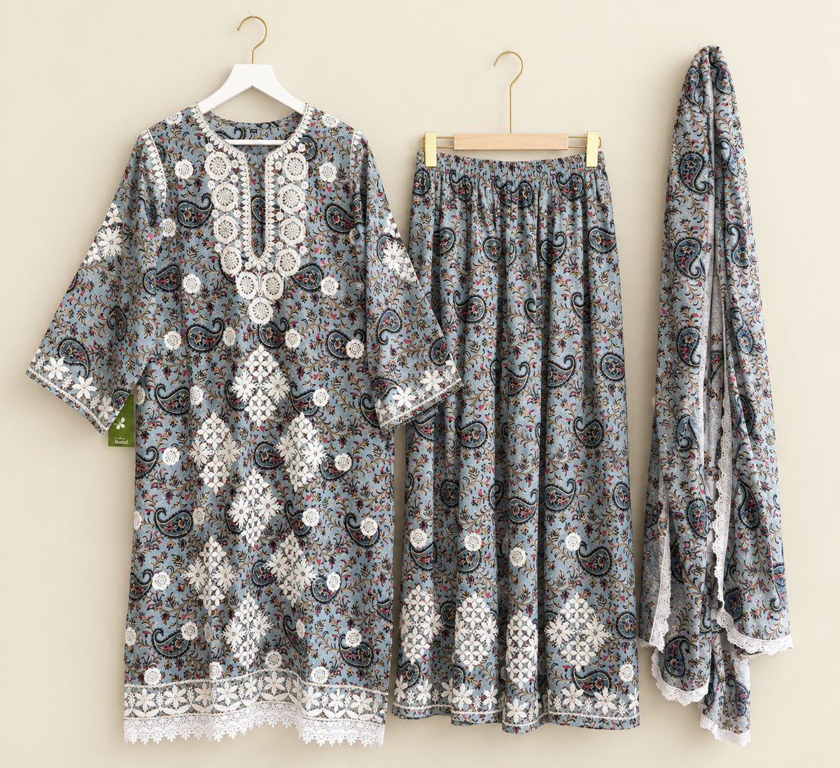 Neher thread work palazzo set