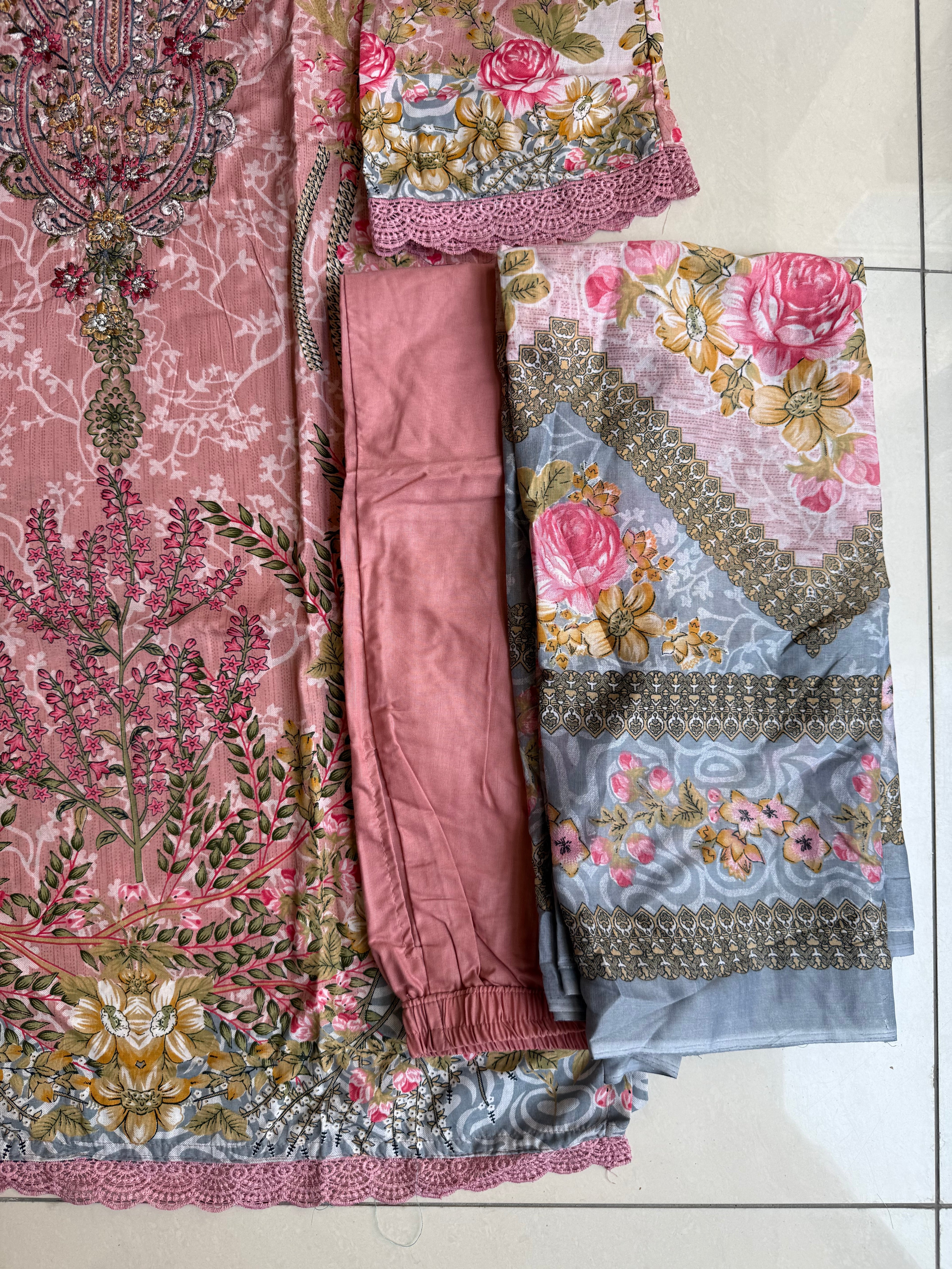 Pakistani cotton lawn suit