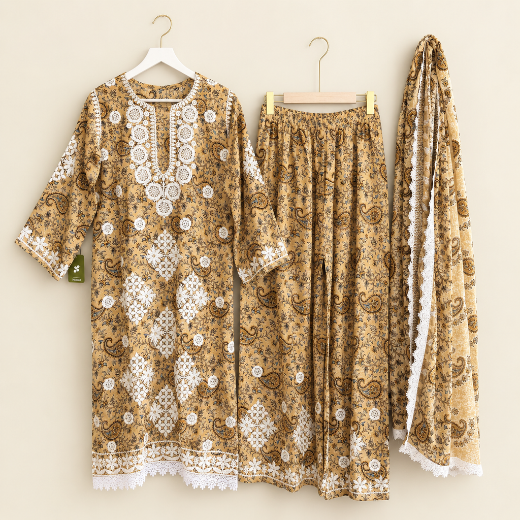 Neher thread work palazzo set
