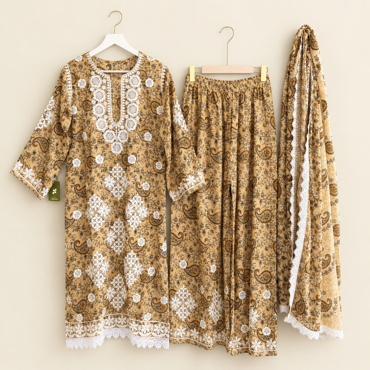 Neher thread work palazzo set