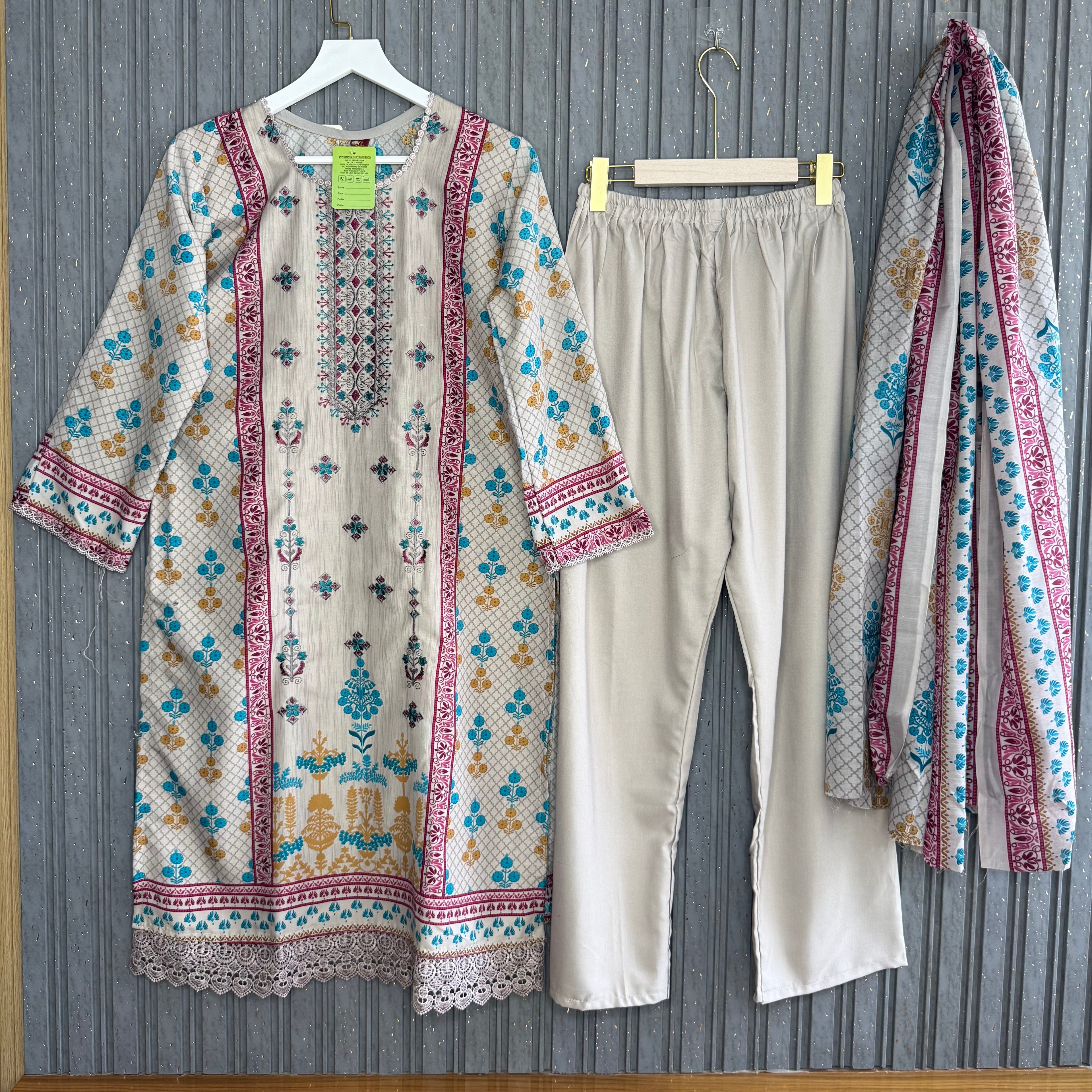 Pakistani cotton lawn suit