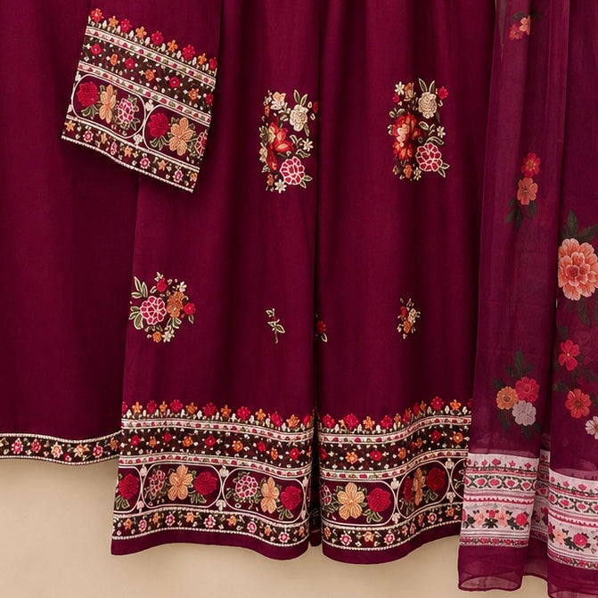 Kohinoor Floral Palazzo Pakistani suit