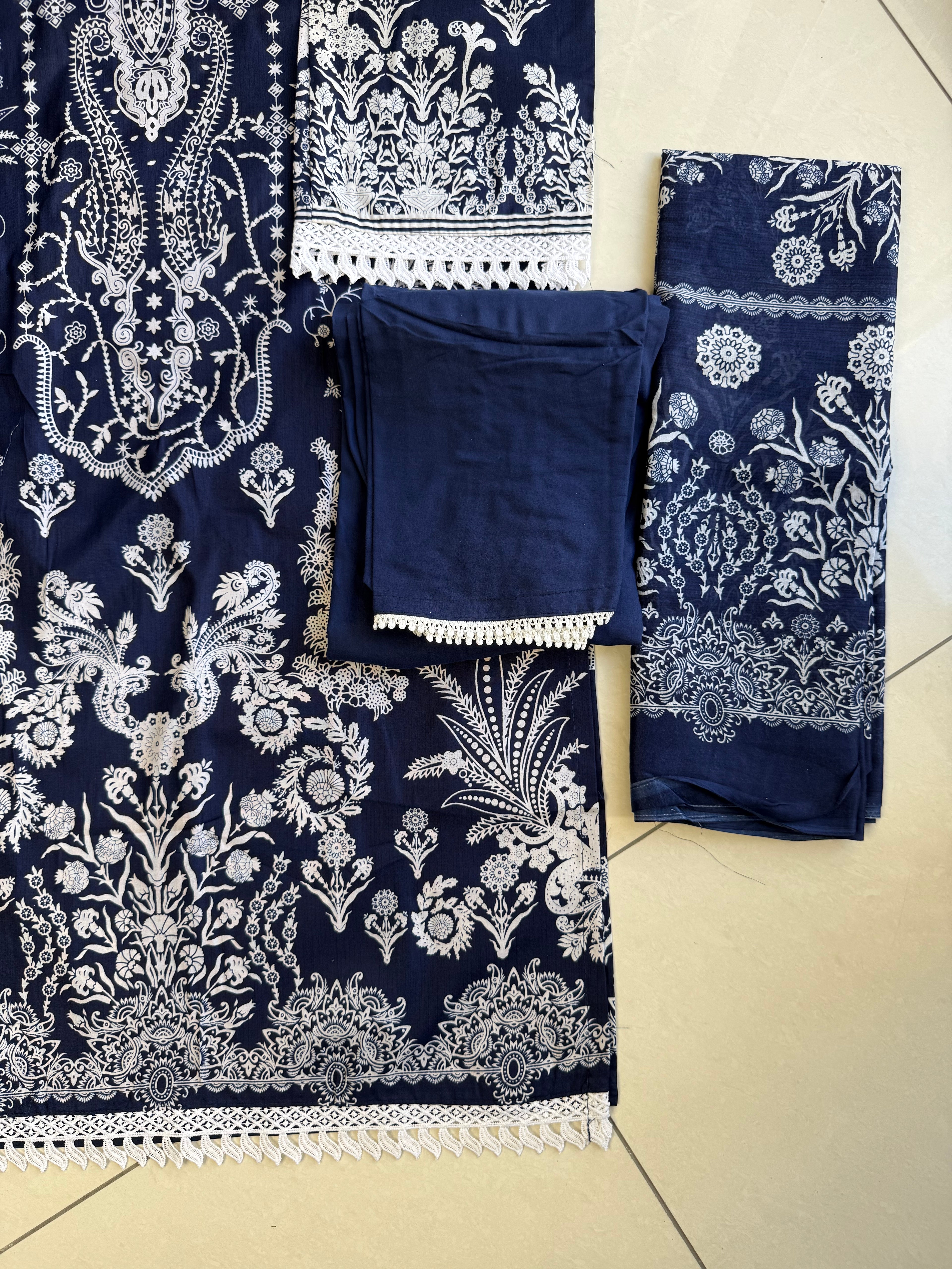 Pakistani cotton lawn suit