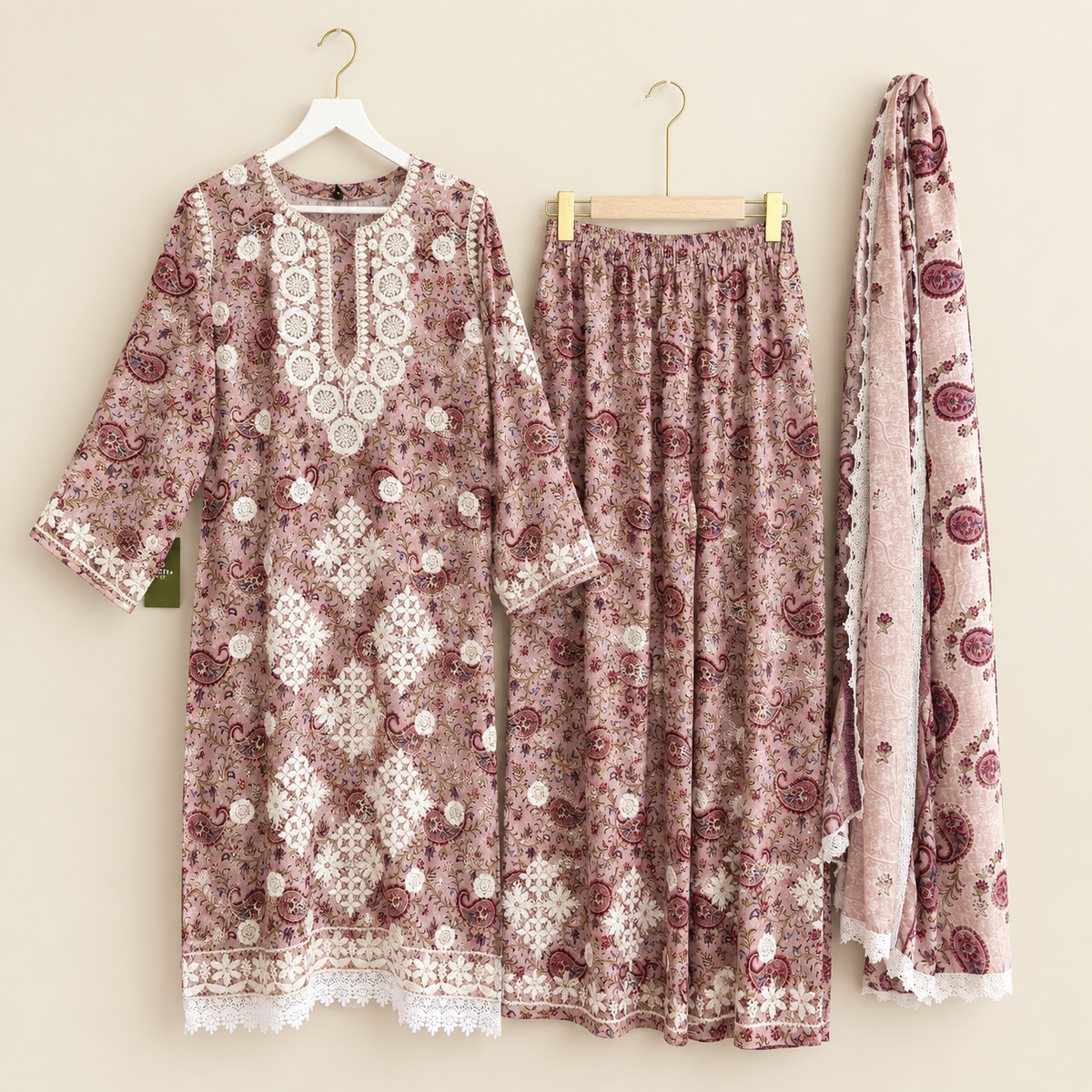 Neher thread work palazzo set