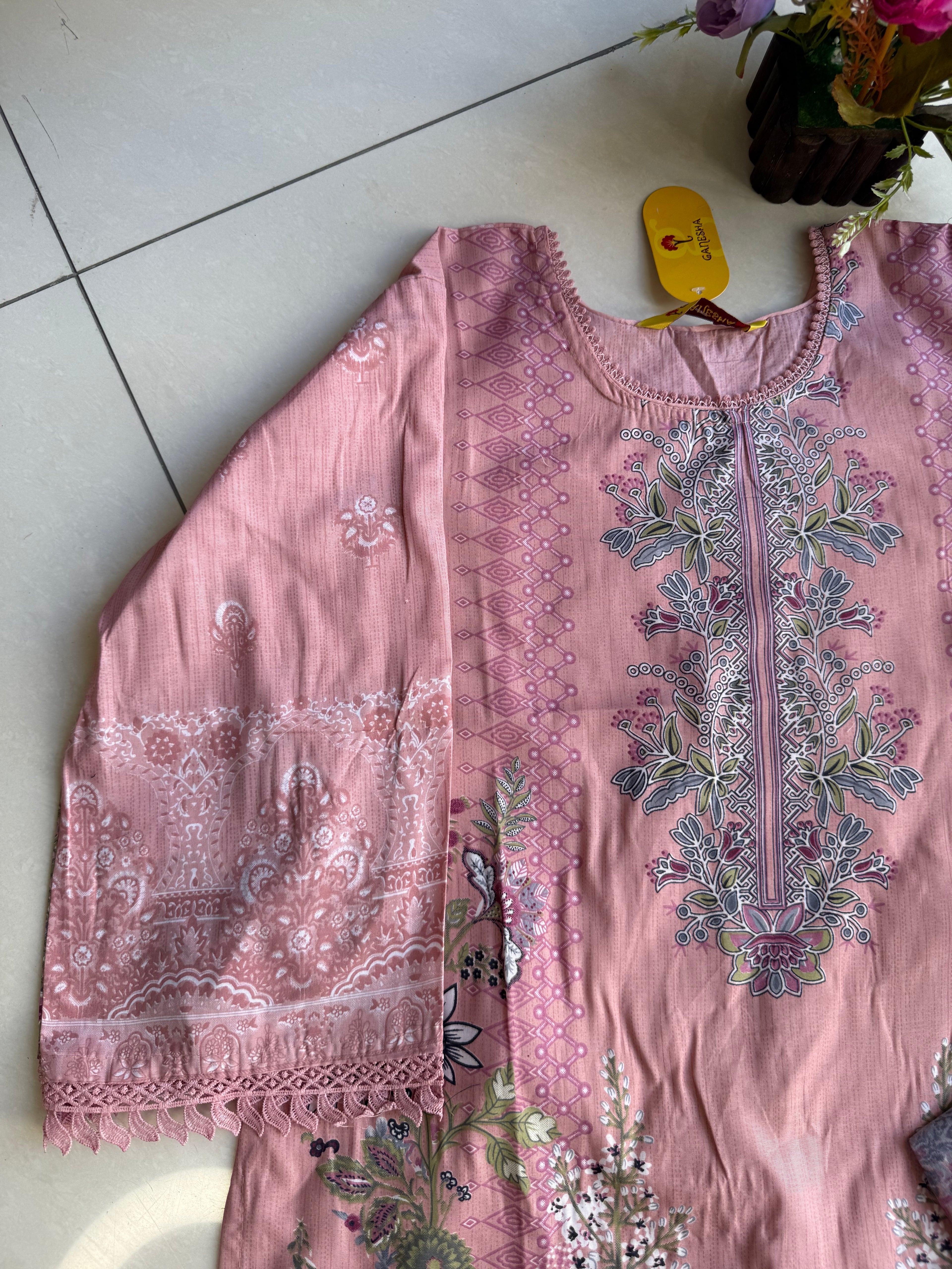 Pakistani cotton lawn suit