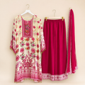 Aabroo — Printed Muslin Crepe 3-Piece Suit