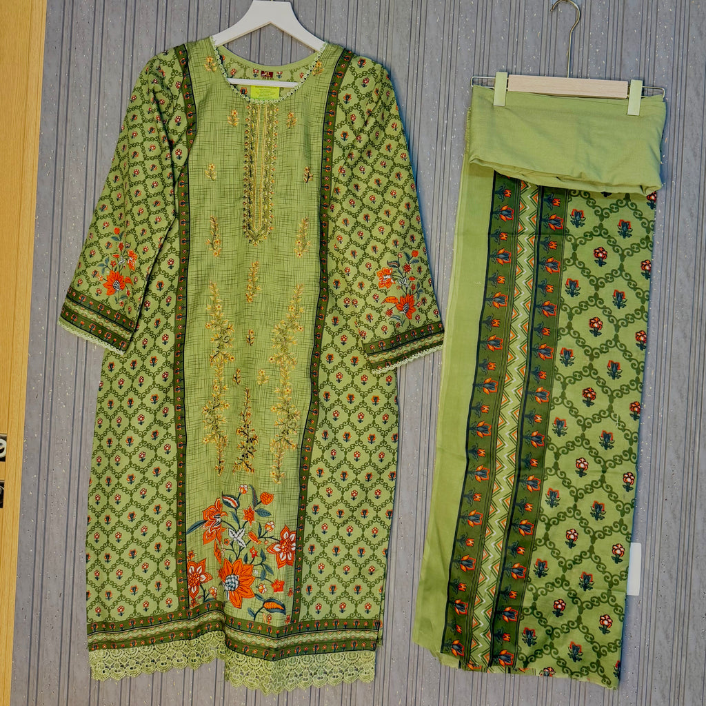 Pakistani cotton lawn suit