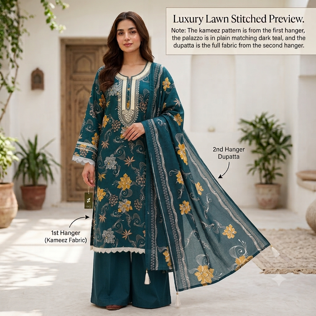 Zohaishi — Rayon Unstitched Premium Suit