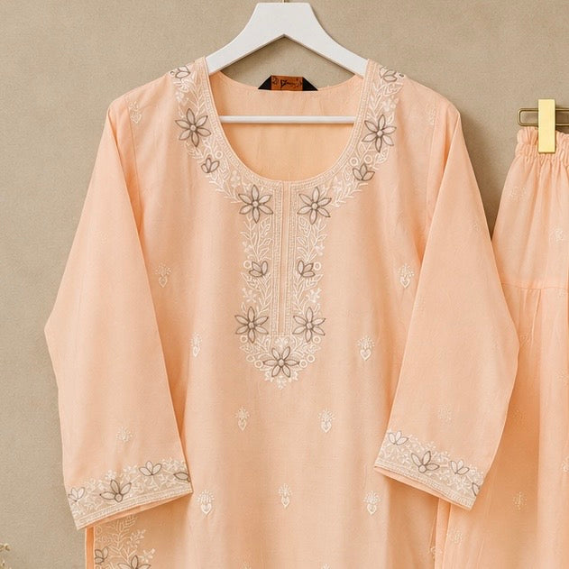 Nameera Soft Embroidered Pakistani Suit Set