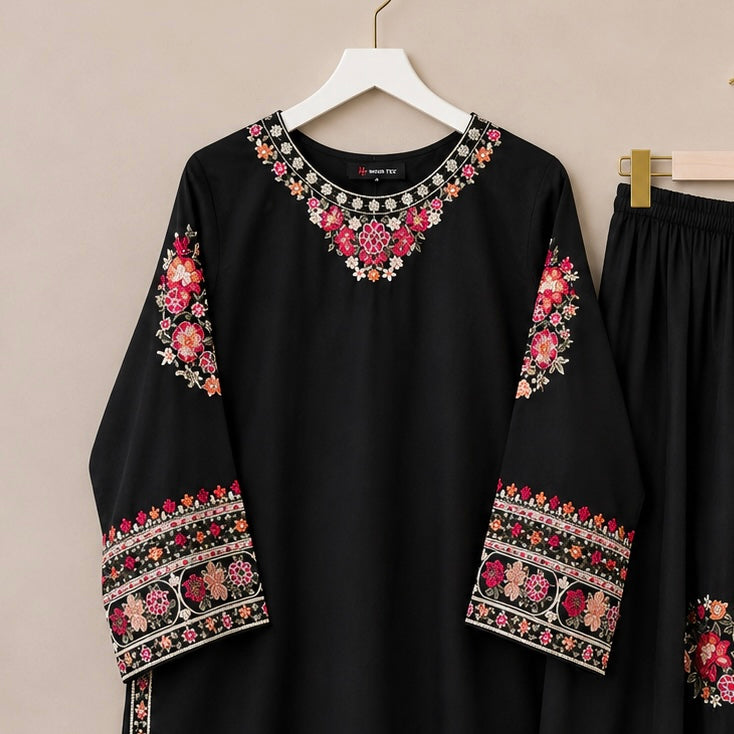 Kohinoor Floral Palazzo Pakistani suit