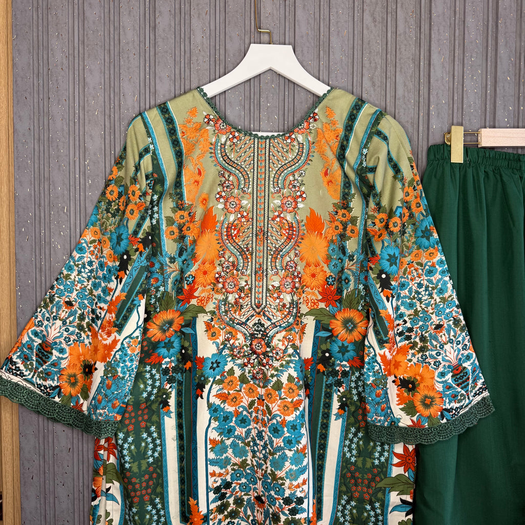 Afshan Pakistani Lawn Suit Rayon