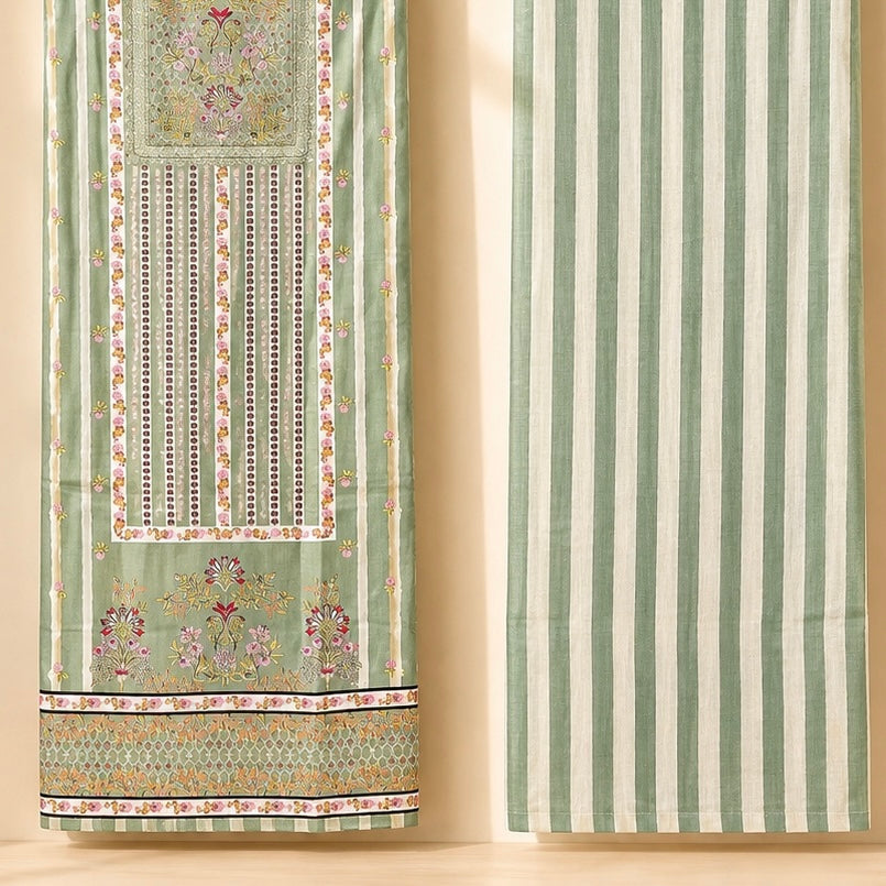 Hamza Pure Cotton Unstitched Suit