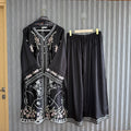 Jahanara black palazzo set