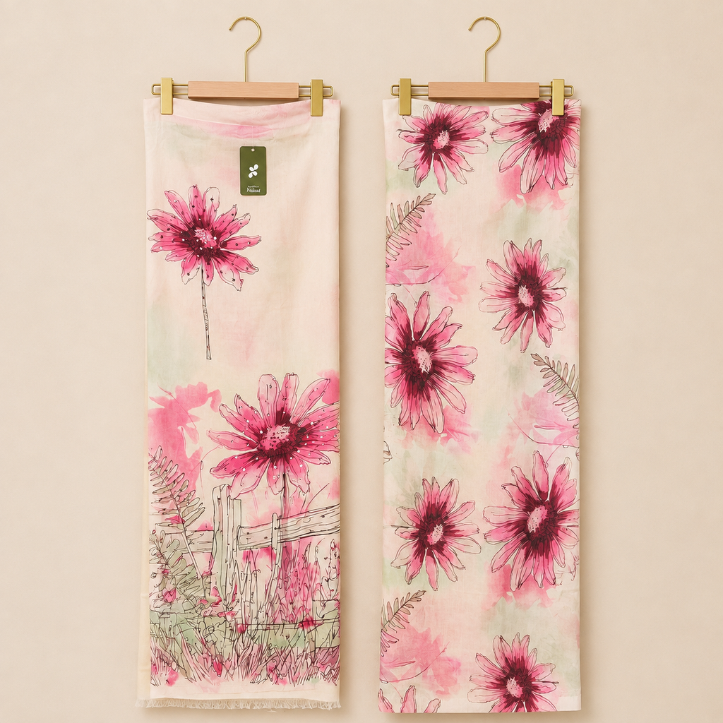 Luqhat Buttery Cotton Floral Unstitched Suit