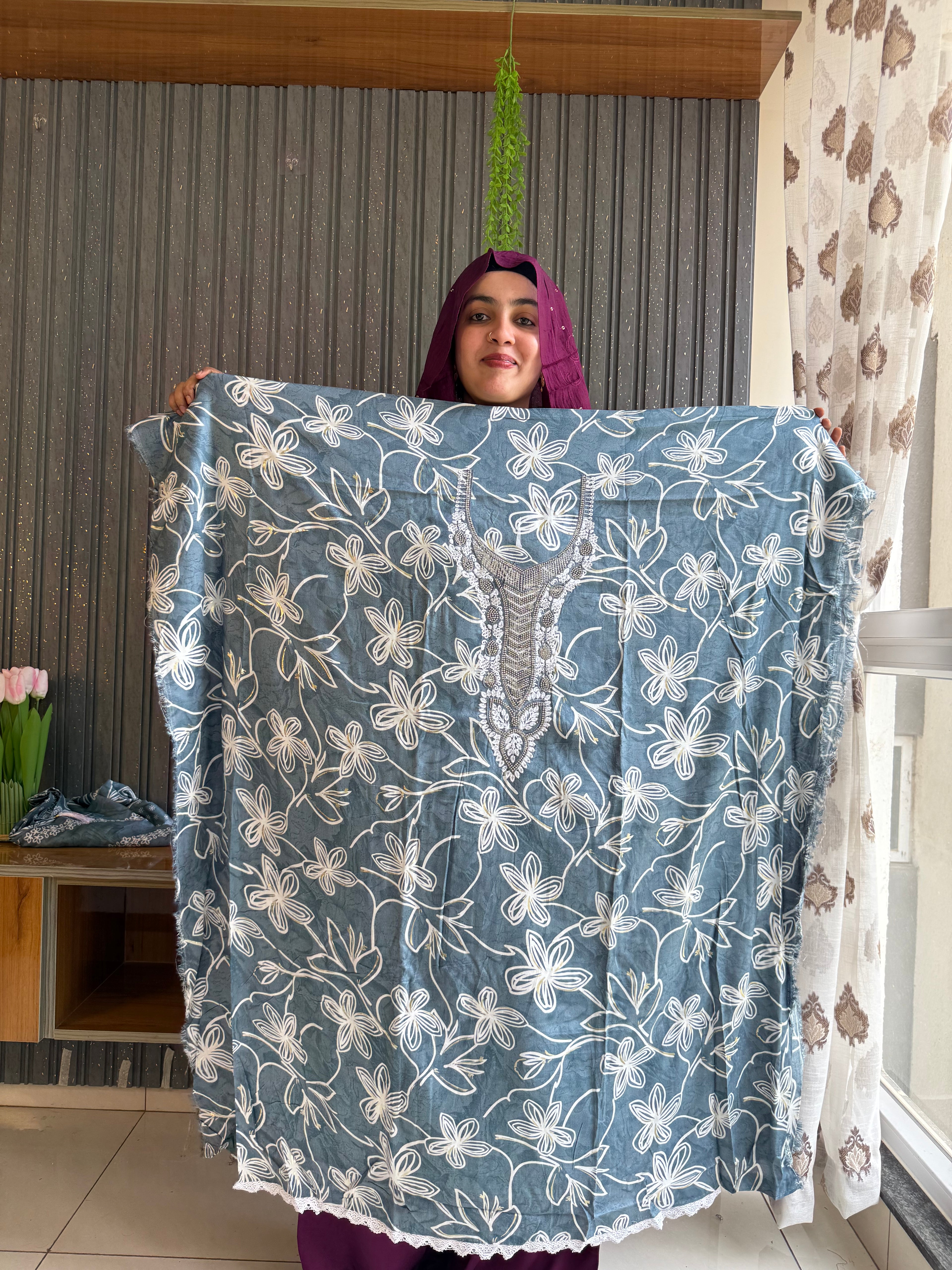 Zamrood Unstitched suit