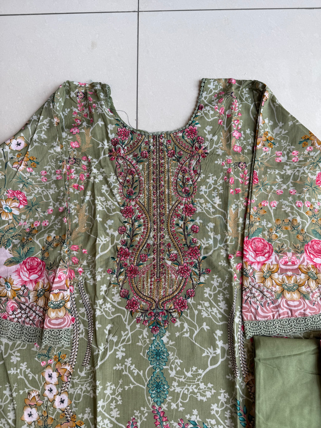 Pakistani cotton lawn suit